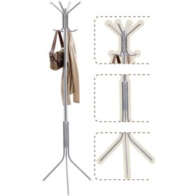 Καλόγερος Ρούχων Μεταλλικός 8 Θέσεων 175 cm