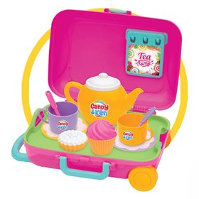 Σετ Τσαγιού Βαλιτσάκι Συρόμενο με 12 Αξεσουάρ 