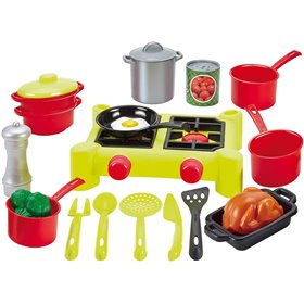 Σετ Μαγειρέματος με Εστία &amp Αξεσουάρ - 21 τμχ.