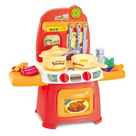 Κουζίνα Mini Παιχνίδι με Αξεσουάρ Φώτα &amp Ήχο - 26 τμχ.