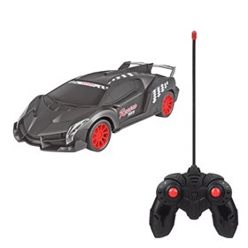Τηλεκατευθυνόμενο Όχημα Αγωνιστικό Μαύρο Ματ με Φώτα 1:16 / 27MHz