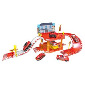 Πυροσβεστικό Γκαράζ 1:64 - 40 τμχ.