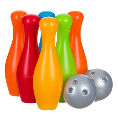 Παιδικό Σετ Bowling με 6 Χρωματιστές Κορίνες και 2 Μπάλες