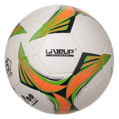 Μπάλα Ποδοσφαίρου Λευκή Πράσινο Πορτοκαλί LIVEUP Νο.5