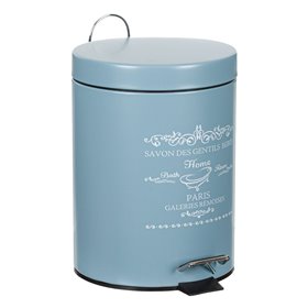 Κάδος Μπάνιου Μεταλλικός Ματ Μπλε 5 lt