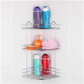 Ράφι Μπάνιου Μεταλλικό 3 Θέσεων 23x23x47 cm Ράφι Μπάνιου Μεταλλικό 3 Θέσεων 23x23x47 cm
