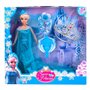 Κούκλα Πριγκίπισσα του Πάγου Ασημί Στέμμα Μπλε Φόρεμα 30 cm