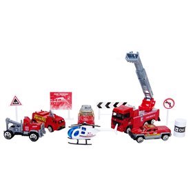 Σετ Πυροσβεστικών Οχημάτων &amp Αξεσουάρ 1:87
