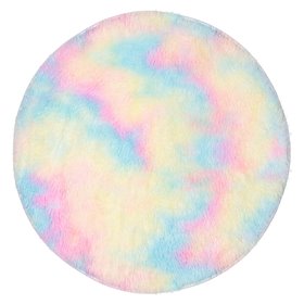 Χαλάκι Διακοσμητικό Shaggy Rainbow Γούνινο 80 cm
