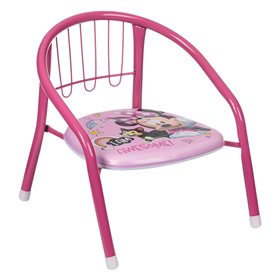 Καρέκλα Παιδική Μεταλλική Minnie Ροζ 36x35x36cm