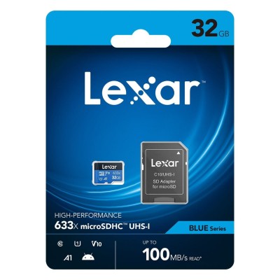 Lexar High-Performance 633x microSDHC 32GB UHS-1 με Αντάπτορα