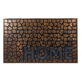 Πατάκι - Χαλάκι Εξώπορτας Μπρονζέ Βότσαλα Home 75x45 cm