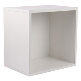 Ραφιέρα Κύβος Ξύλινη Λευκή 35x35x25 cm