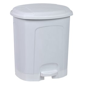 Κάδος Μπάνιου Πλαστικός Λευκός 11.5 lt.
