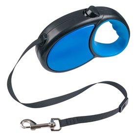 Λουρί Σκύλου Μηχανικό Μπλε Μαύρο 5 m