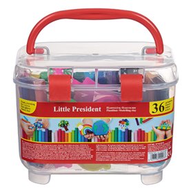 Πλαστελίνες σε Βαλιτσάκι 36 Διαφορετικών Χρωμάτων &amp Αξεσουάρ - 43 τμχ.