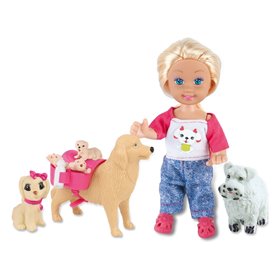 Κούκλα Μίνι  με Λαμπραντόρ &amp Κουταβάκια