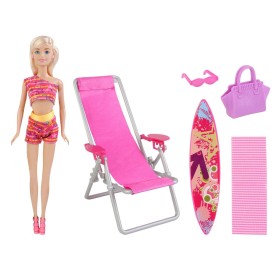 Κούκλα Μανεκέν με Ξαπλώστρα &amp Αξεσουάρ