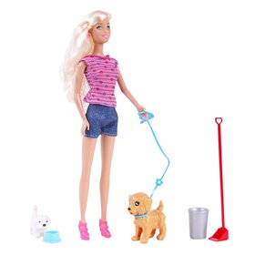 Κούκλα Μανεκέν με Σκύλο &amp Αξεσουάρ