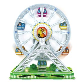 Παζλ - Κατασκευή 3D Ρόδα Λούνα Παρκ Φωτιζόμενη (77 Κομμάτια)