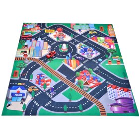 Τάπητας Παιχνιδιού με Αγωνιστικό Όχημα 80x70 cm