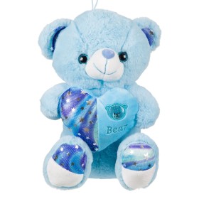 Λούτρινο Αρκουδάκι Σιέλ Καρδιά 32 cm 