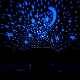 Προτζέκτορας Δωματίου Περιστρεφόμενος LED Αστέρια 17x17x18 cm