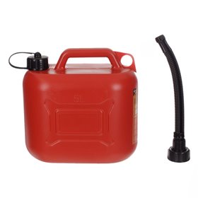 Δοχείο Μεταφοράς Καυσίμων με Χωνί Πλαστικό Κόκκινο 5 lt Δοχείο Μεταφοράς Καυσίμων με Χωνί Πλαστικό Κόκκινο 5 lt