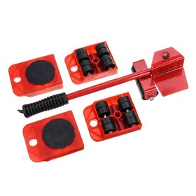 Ανυψωτικός Μοχλός &amp 4 Βάσεις με Ροδάκια