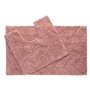 Σετ Χαλάκια Μπάνιου Βαμβακερά Dusty Pink Σχέδιο Tiles - 2 τμχ.