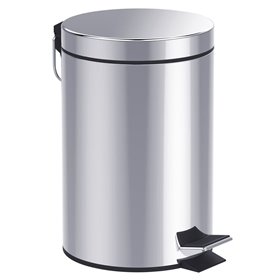 Κάδος Μπάνιου Μεταλλικός INOX Ασημί 3 lt.