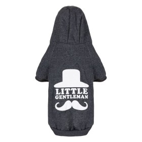 Μπλουζάκι - Φούτερ Κατοικίδιου Γκρι Κουκούλα Little Gentleman