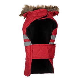 Μπουφάν Κατοικίδιου Κόκκινο Γιακάς Γούνα Μπουφάν Κατοικίδιου Κόκκινο Γιακάς Γούνα