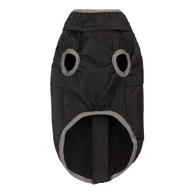 Μπουφάν Κατοικίδιου Μαύρο Γκρι με Φερμουάρ Μπουφάν Κατοικίδιου Μαύρο Γκρι με Φερμουάρ