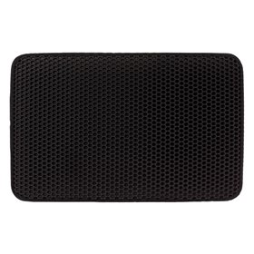 Χαλάκι Τουαλέτας για Γάτα Μαύρο 58x37 cm