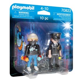 Playmobil Duo Pack Αστυνομικός και Καλλιτέχνης Γκράφιτι