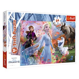 Παζλ FROZEN 2 Anna &amp Elsa στο Δάσος (24 Κομμάτια) - Trefl