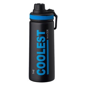 Παγούρι Ανοξείδωτο Μαύρο Ματ The Coolest Water 700 ml