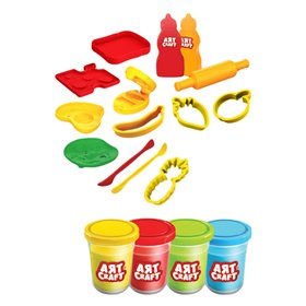 DOH Καλαθάκι Πικ Νικ με Αξεσουάρ &amp Πλαστελίνες 4x56 g