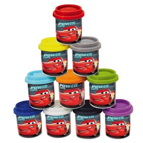 DOH Πλαστελίνη Disney Cars Κουτί Με 10 Βαζάκια Και Καπάκια Καλουπάκια 500 g - AS