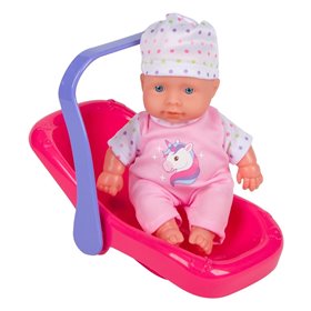 Κούκλα Μωρό με Port Bebe Ροζ 20 cm