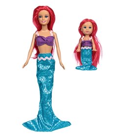 Κούκλα Γοργόνα με Κοριτσάκι