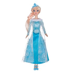 Κούκλα Πριγκίπισσα Του Πάγου Μπλε Φόρεμα 30 cm.