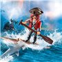 Playmobil Πειρατής με Σχεδία και Σφυροκέφαλο Καρχαρία