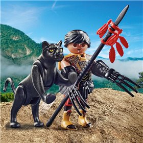 Playmobil Πολεμιστής με Μαύρο Πάνθηρα