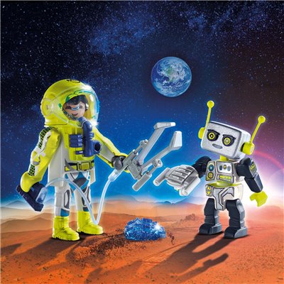 Playmobil Duo Pack Αστροναύτης &amp Ρομπότ