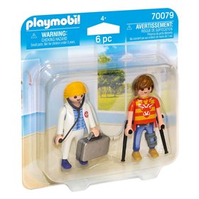Playmobil Duo Pack Γιατρός &amp Ασθενής