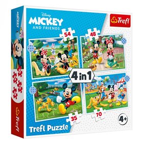 Παζλ MICKEY &amp Friends 4 Σε 1 - Trefl