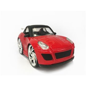 Αυτοκίνητο Μινιατούρα Κόκκινο με Ήχο &amp Φως 1:28
