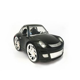 Αυτοκίνητο Μινιατούρα Μαύρο Ματ με Ήχο &amp Φως 1:28